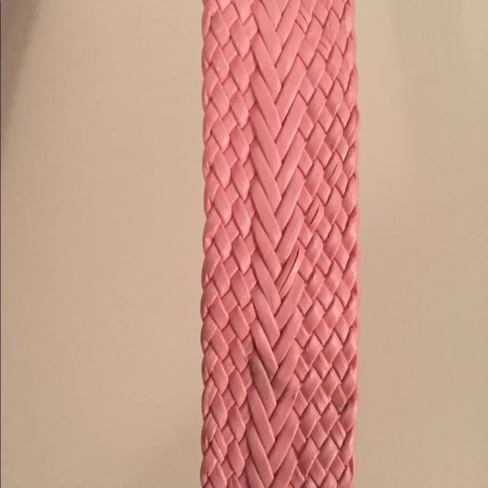 Pink Pleather Belt